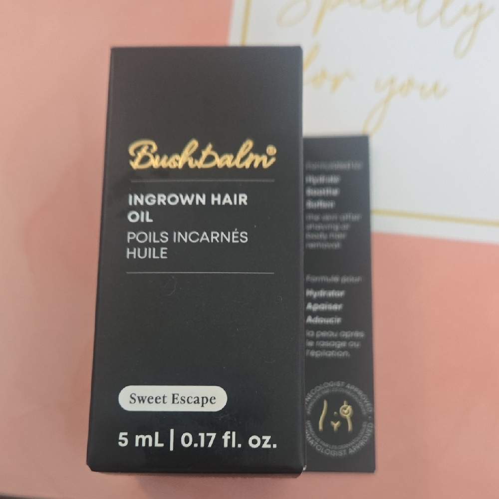 Bushbalm Ingrown Hair Oil - Sweet Escape (Black & Gold Packaging)
